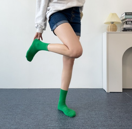 Neon Golf Socks – 6-Pair Set (Korean Style)