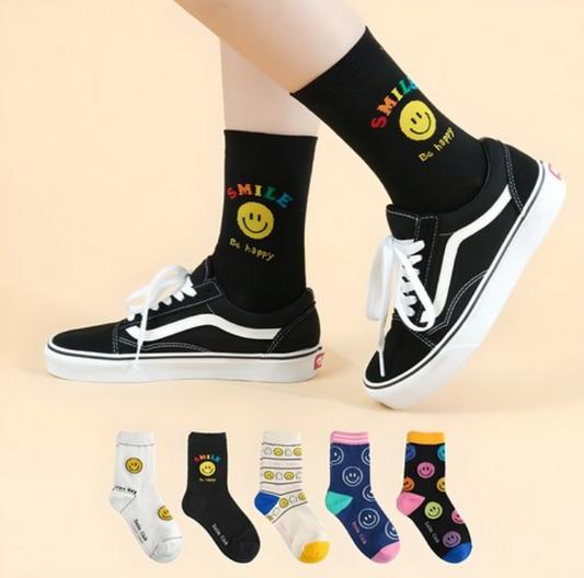 Smile Fashion Socks Set (5 Pairs)