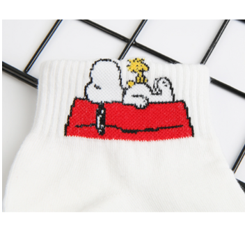 Snoopy & Friends Ankle Socks – 6-Pair Set