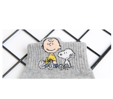 Snoopy & Friends Ankle Socks – 6-Pair Set