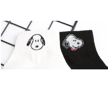 Snoopy & Friends Ankle Socks – 6-Pair Set